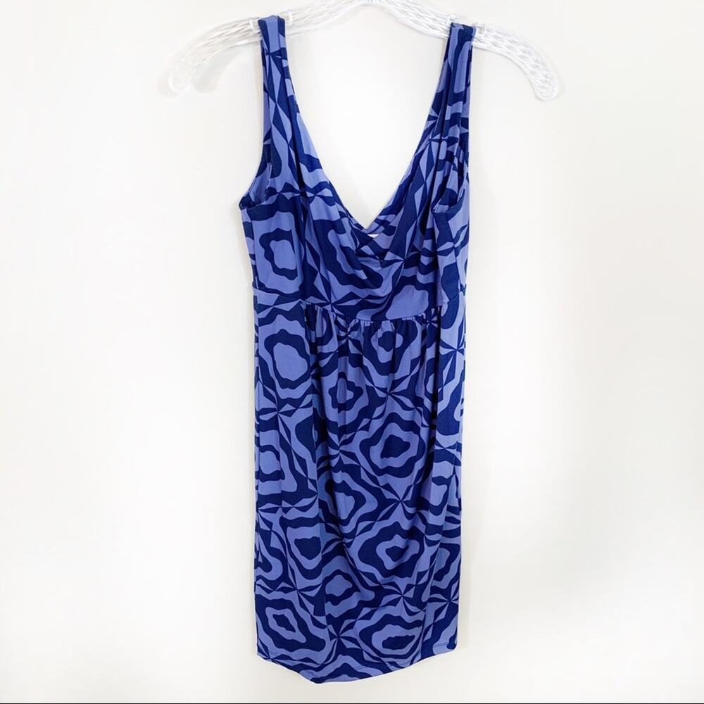 Tori Richard Kasey Purple Floral Sleeveless Dress